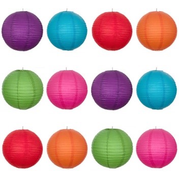 Colourful Paper Lanterns 