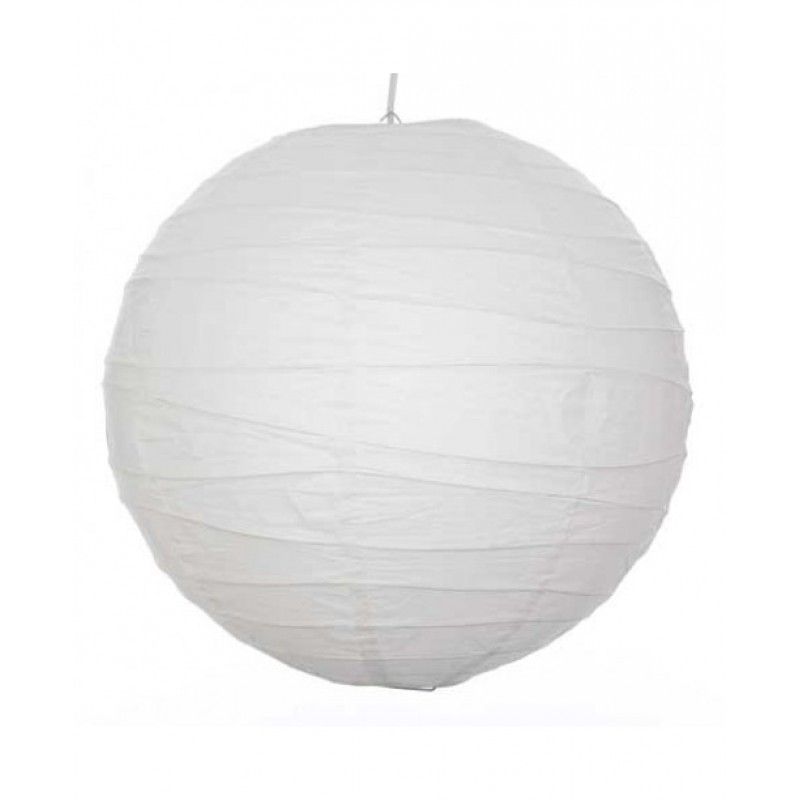 36 Paper Lantern White Irregular Bamboo Ribbed 36 White Irregular Ribbed Paper Lantern