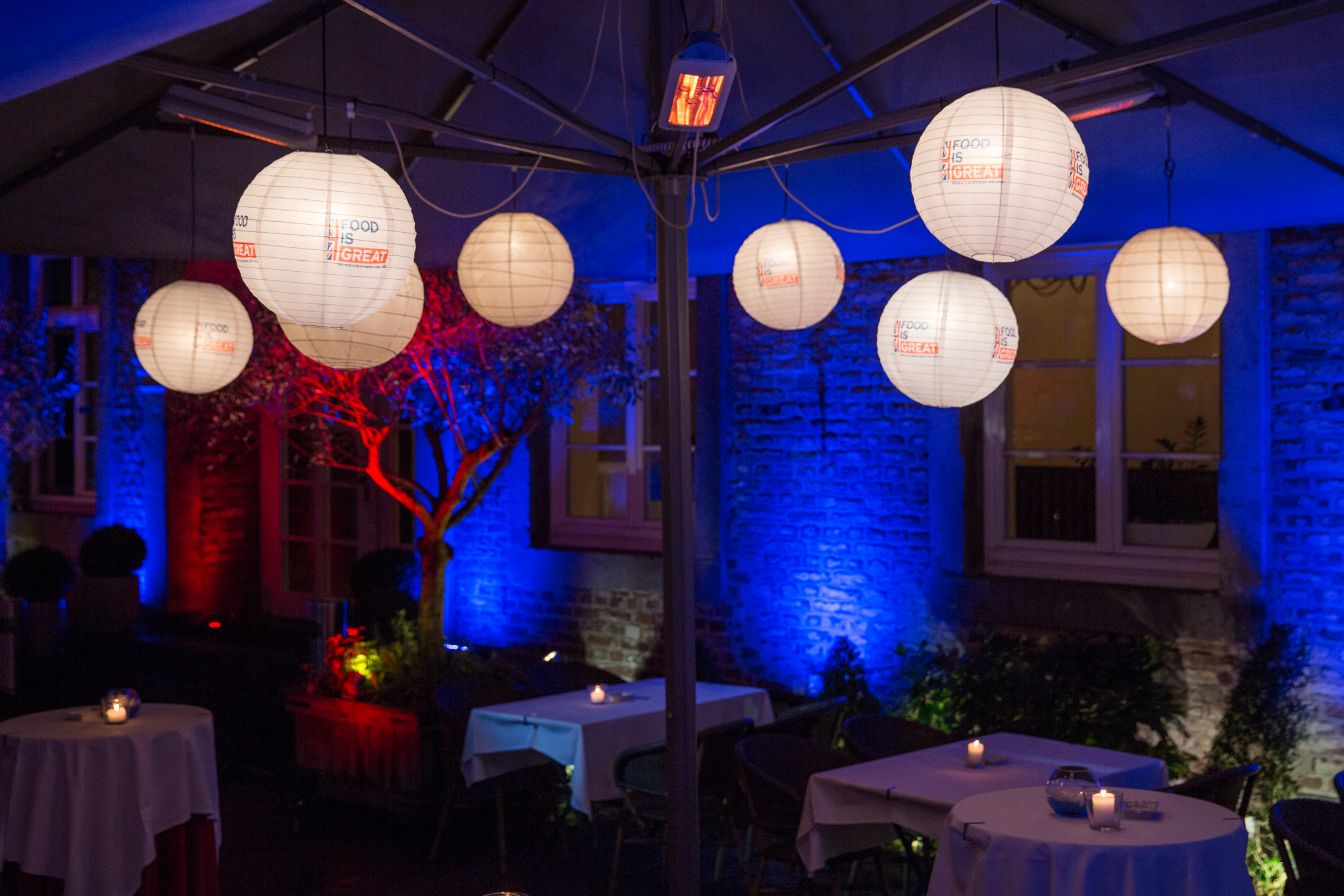 Branded Paper Lanterns for corporate events and charities