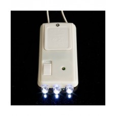 Battery powered light with 3 super efficient LED Warm White