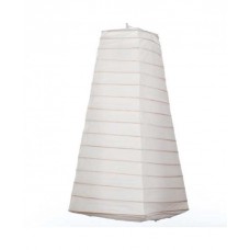 8" x 14" Paper Lantern Pyramid White